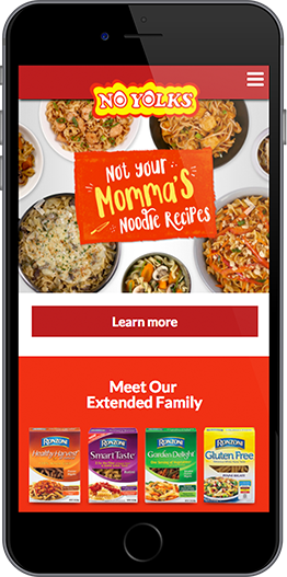 No Yolks mobile web design