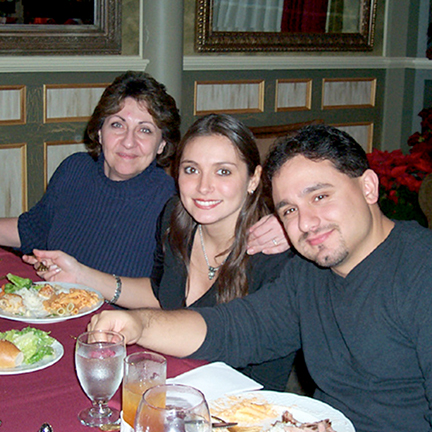 Lucille Teichman, Yolanda (Trunzo) Principe, and Danny Ferrara