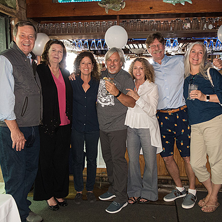 Charlie and Cathy MacLeod, Theresa and Pat, Patty Berwald, Leer and Laura Leary