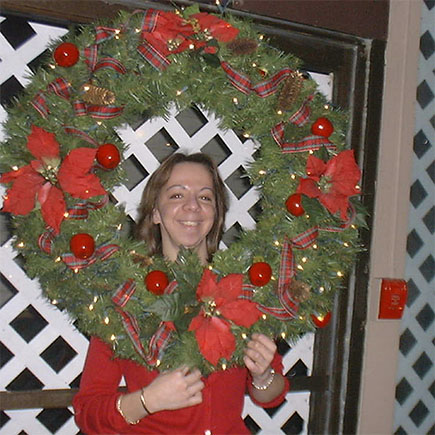 Nicole Principe as Cindy Lou Hoo at our 2000 holiday party at Finley’s in Huntington