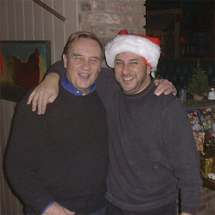 Dick Hanley and Pat Macri at our 2000 holiday party at Finley’s in Huntington