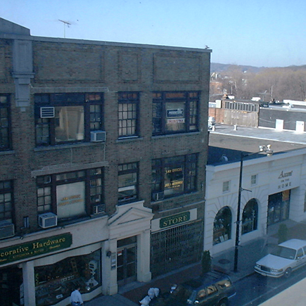 The view from the top floor.